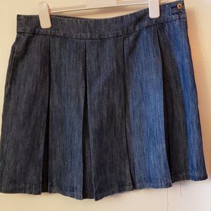 Tommy Hilfiger Pleated Jean Skirt 16